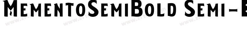 MementoSemiBold Semi字体转换